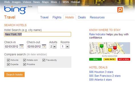 bing travel hotel rate indicator|10 Best Hotel Search Engines to Get the Best Deals .